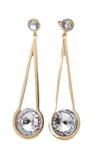 Brand New Women Elegant Fancy Earrings Set Gold Metal Hook Dangle Fashion Bling Jewelry