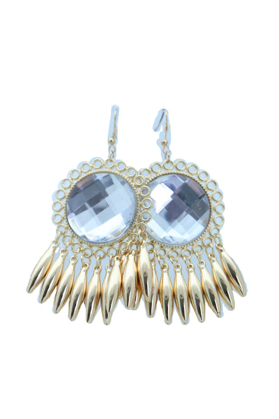 Brand New Women Earrings Set Hook Fashion Jewelry Gold Shiny Sun Flower Charm Bling Style Sexy Look