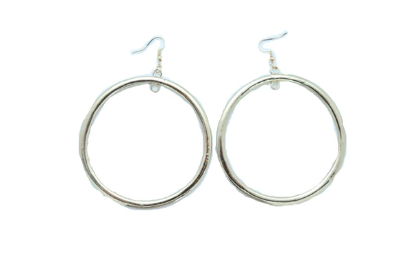 Brand New Women Fashion Jewelry Big Earrings Set Gold Color Thick Bold Bulky Hoops Bling Stylish Look