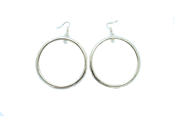 Brand New Women Fashion Jewelry Big Earrings Set Gold Color Thick Bold Bulky Hoops Bling Stylish Look