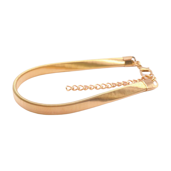 Brand New Women Gold Metal Chain Boot Bracelet Shoe Anklet Elastic Band Charm