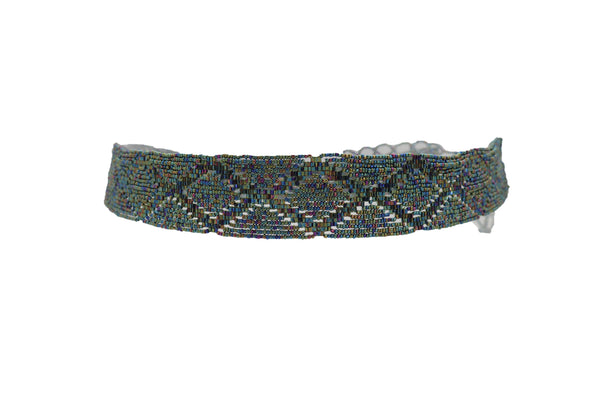 Brand New Women Green Color Beads Waistband Trendy Tie Fashion Belt Hip Waist Fit Size S M
