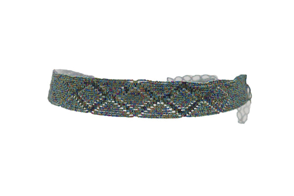 Brand New Women Green Color Beads Waistband Trendy Tie Fashion Belt Hip Waist Fit Size S M
