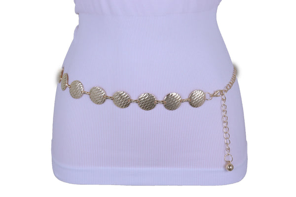 Black Tie Indian Fashion Belt Beads Gold Coin Charms Hip High Waist New Women Accessories XS S M