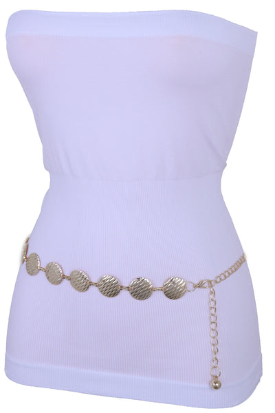 Black Tie Indian Fashion Belt Beads Gold Coin Charms Hip High Waist New Women Accessories XS S M