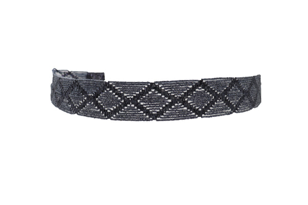 Brand New Women Hip High Waist Navy Blue Beads Waistband Wrap Around Tie Belt Fit Size M L