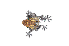 Women Black Ring Metal Fashion Gold Frog Animal Jewelry Elastic Band One Size Fits All
