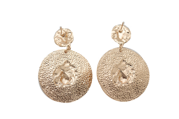 Brand New Women Big Hook Stud Earrings Set Fashion Jewelry Gold Lion Round Bling Jewelry