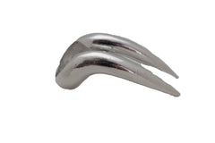 Ring Silver Metal Long Nail Vampire Fang Teeth Adjustable One Size Jewelry
