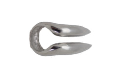 Ring Silver Metal Long Nail Vampire Fang Teeth Adjustable One Size Jewelry