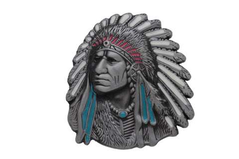 Brand New Men Women Silver Metal Western Fashion Belt Buckle Cowboy Native American Indian