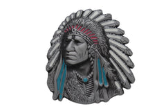 Native American Indian Chief Belt Buckle