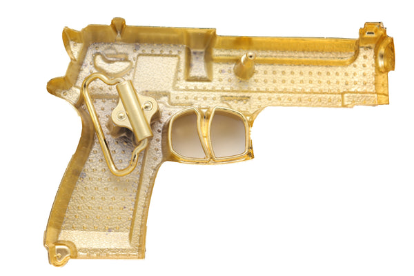 Brand New Men Gold Metal Belt Buckle Western Fashion Silver Rhinestones Handgun Pistol Gun
