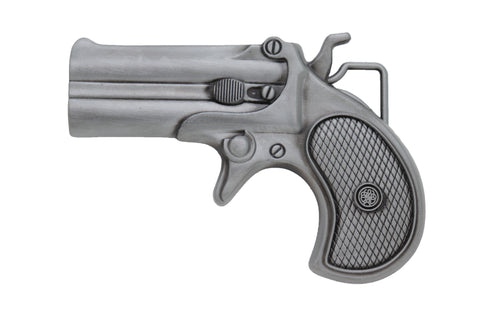 Brand New Men Women Silver Metal Fashion Belt Buckle Biker Handgun Revolver Gun Western