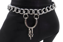 Silver Chain with Silver Boot Spurs Charm Boot Bracelet
