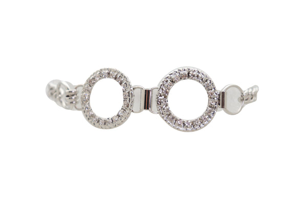 Brand New Women Silver Metal Chain Boot Bracelet Western Shoe Circle Round Anklet Charm