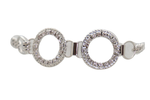 Brand New Women Silver Metal Chain Boot Bracelet Western Shoe Circle Round Anklet Charm