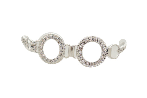 Brand New Women Silver Metal Chain Boot Bracelet Western Shoe Circle Round Anklet Charm