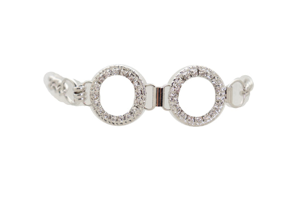 Brand New Women Silver Metal Chain Boot Bracelet Western Shoe Circle Round Anklet Charm
