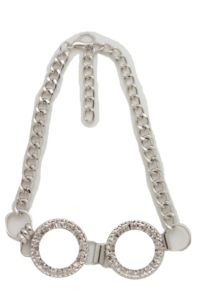 Brand New Women Silver Metal Chain Boot Bracelet Western Shoe Circle Round Anklet Charm