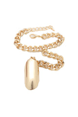 Gold Metal Hand Chain Wrist Bracelet Bling Connected Ring