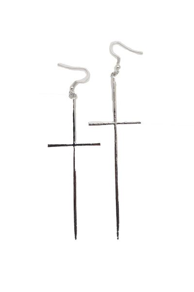 Brand New Women Large Size Metal Cross Earrings Set Hook Closer Fashion Religious Jewelry