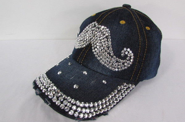 New Women Men Baseball Cap Fashion Hat MUSTACHE Denim - alwaystyle4you - 14