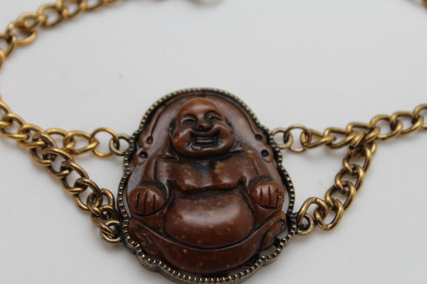 Gold Metal Boot Chain Bracelet Fat Buddha India Anklet Bohemian Shoe Charm New Women - alwaystyle4you - 6
