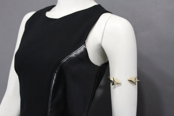 Gold Metal High Arm Cuff Bracelet Skinny Arrow Wrap Around New Women Fashion Jewelry - alwaystyle4you - 5