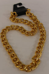 Chunky Metal Thick Chain Links Heavy Long Necklace Gold Hip Hop New Men Biker Fashion - alwaystyle4you - 3