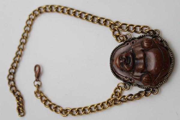 Gold Metal Boot Chain Bracelet Fat Buddha India Anklet Bohemian Shoe Charm New Women - alwaystyle4you - 10