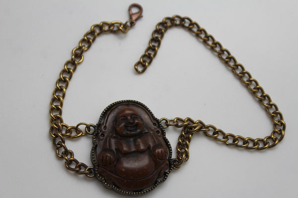 Gold Metal Boot Chain Bracelet Fat Buddha India Anklet Bohemian Shoe Charm New Women - alwaystyle4you - 12