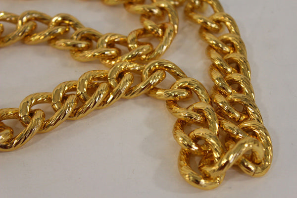 Chunky Metal Thick Chain Links Heavy Long Necklace Gold Hip Hop New Men Biker Fashion - alwaystyle4you - 6