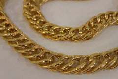 Gold Metal Chain Links Extra Long Necklace New Men Chunky Gangster Hip Hop Biker Fashion - alwaystyle4you - 3