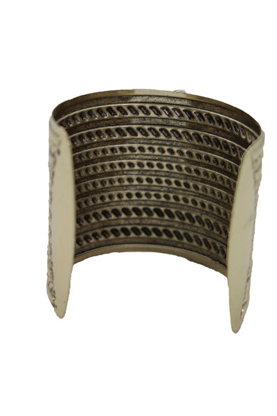 Brand New Women Antique Gold Metal Bangle Cuff Bracelet Bohemian Fashion Jewelry Elephant
